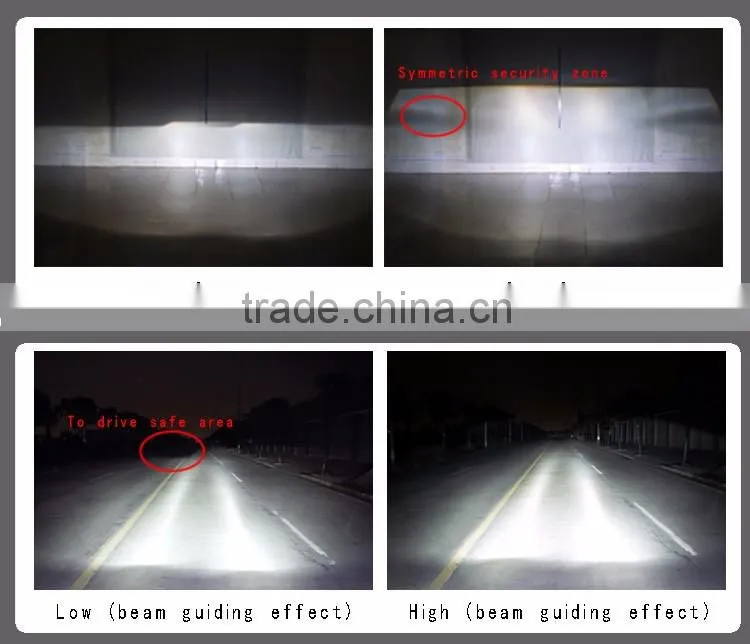 3 inch bi xenon HID Projector Lens with double angel halo ring