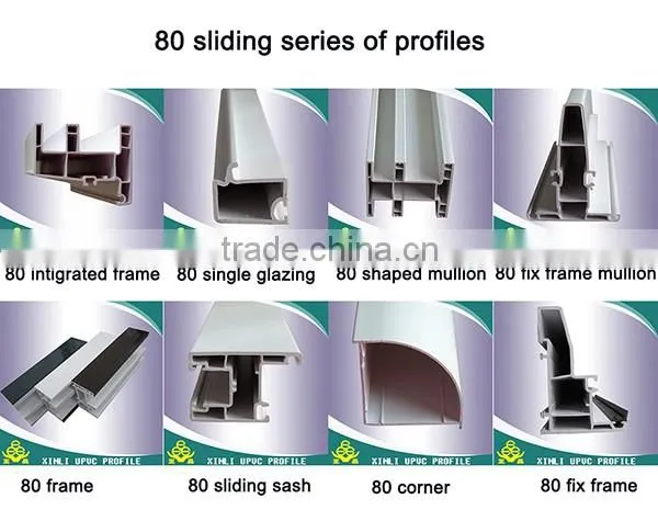 UPVC profile windows, pvc sliding window