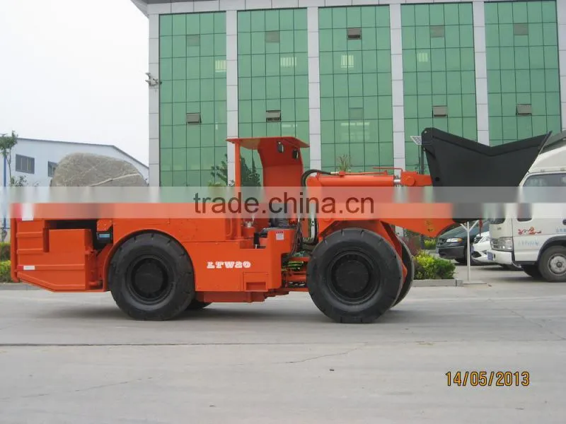 working in the tunnel underground wheel loader diesel LHD wheel loader