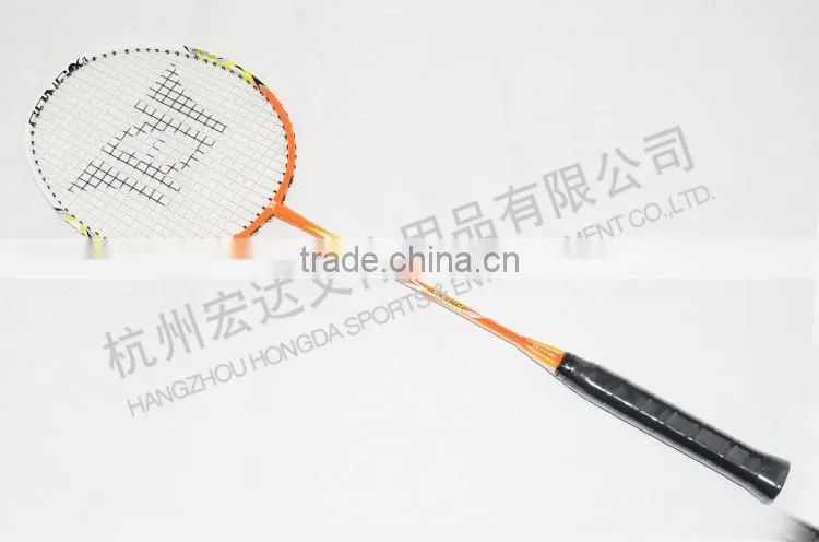 GX-8090 new design aluminium&fiberglass top brands of badminton rackets with good badminton rackets prices/led badminton