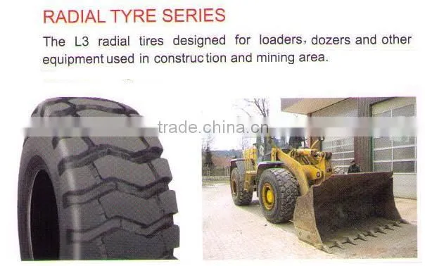 buy radial otr tyres 15.5R25 high performance radial OTR tyre L3 pattern tyre in China