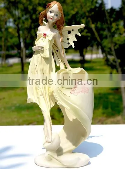 custom resin angel/fairy pen holder for gift