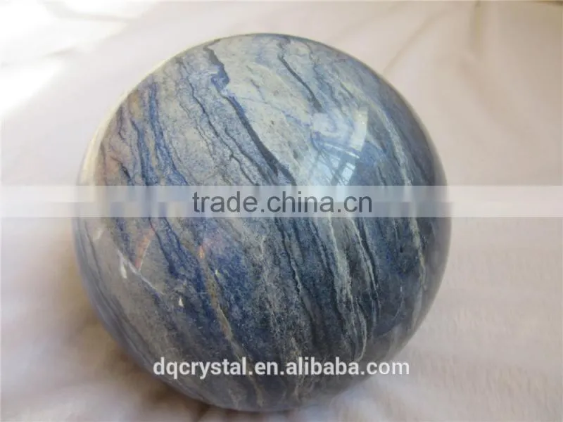 2015 new arrival factory direct rough blue aventurine stone ball for Healing