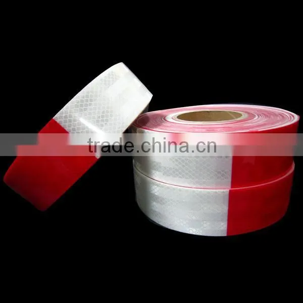 WHITE RED PRISMATIC REFLECTIVE TAPE FOR VEHICLE