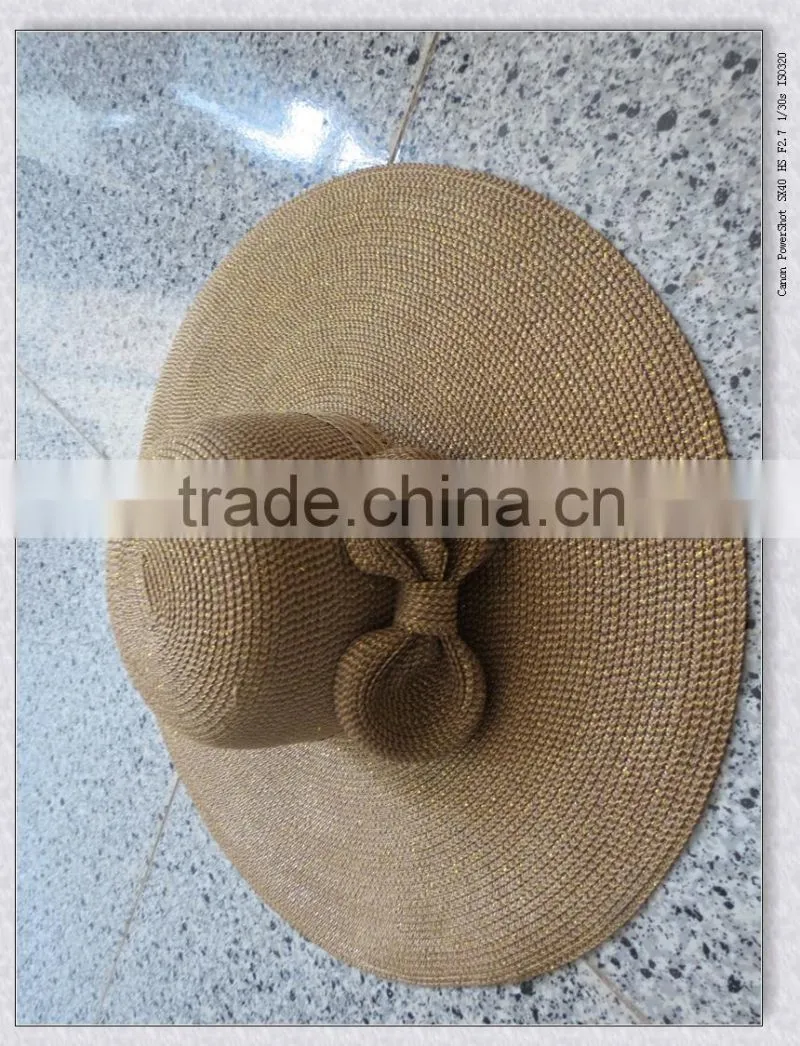 Fashion Design wide brim visor lady hat cheap