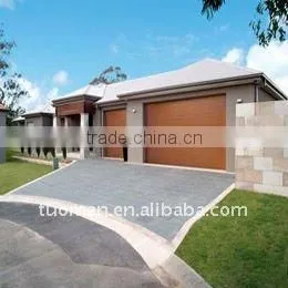 Automatic sectional garage door
