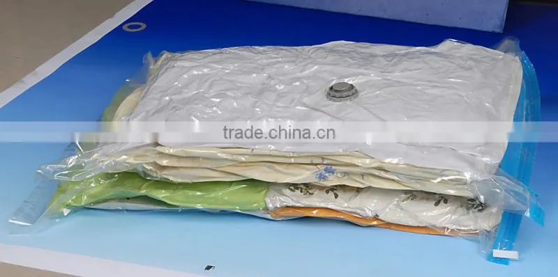 Reusable family pack vacuum compression bag for bedding and clothesplastic bag supplier