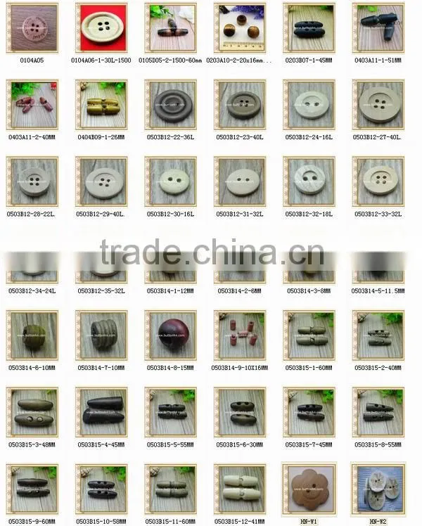 factory wholesale 4 holes real wooden button for garment