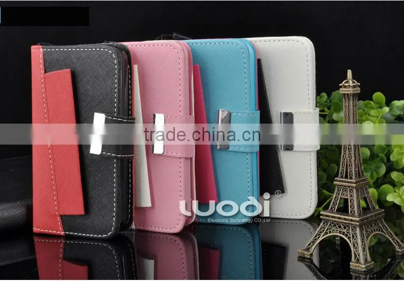 hit color series cross grain leather case for Samsung note3