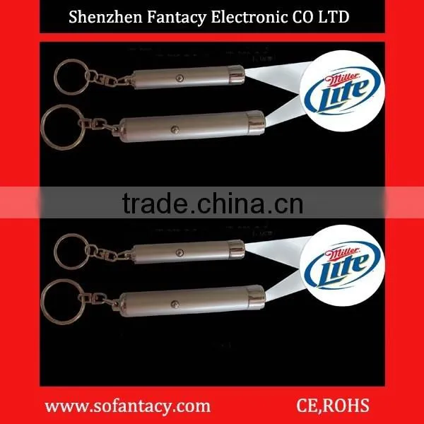Novelty LED Projector Logo Custom Promotion Photo Keychain