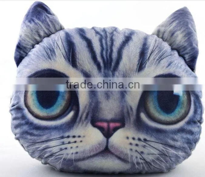 Aimigou plush animal face car head rest pillows/ car seat head neck rest pillow