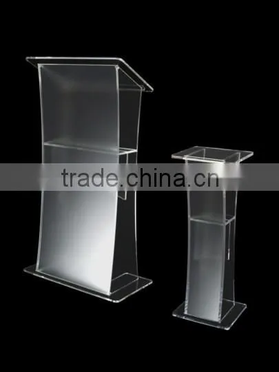 Academy Lectern Clear Acrylic Podium Lucite Customized Logo Printing