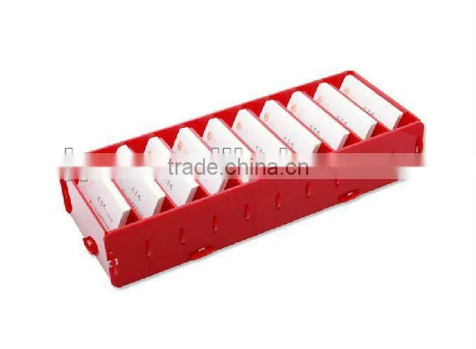 black acrylic business card holder desk organizer