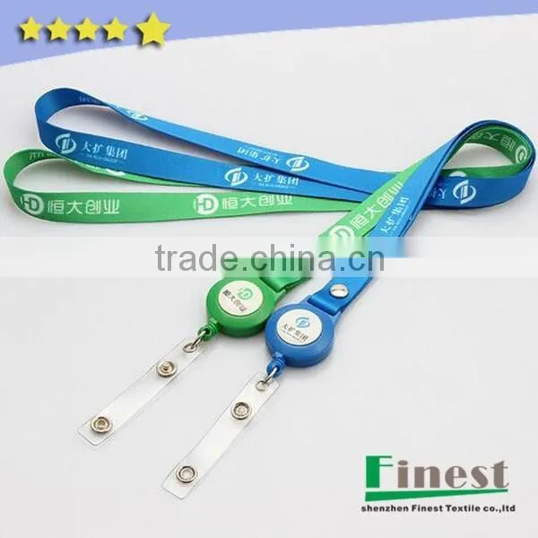 Personalized cheap custom printed polyester sublimation lanyard with logo