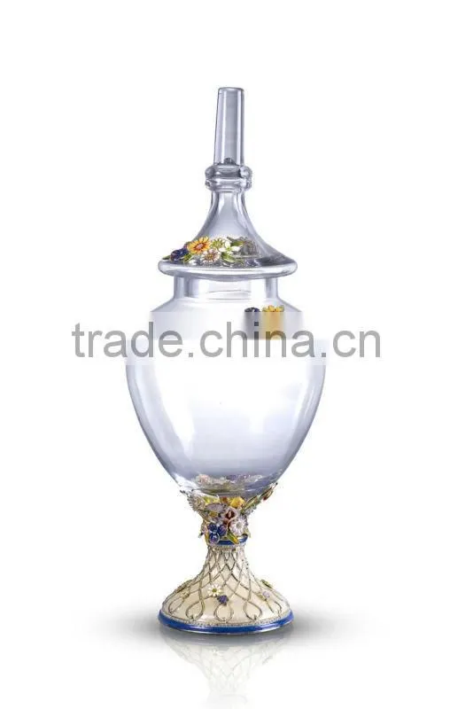 RORO Perfection enamel crystal glass fruit holder