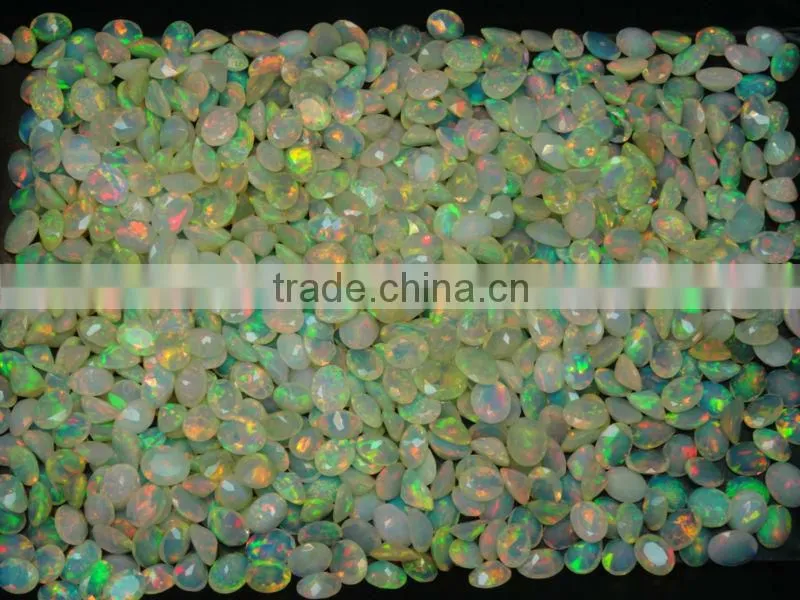 7x9 Faceted Ethiopian opal AAA+++ quality