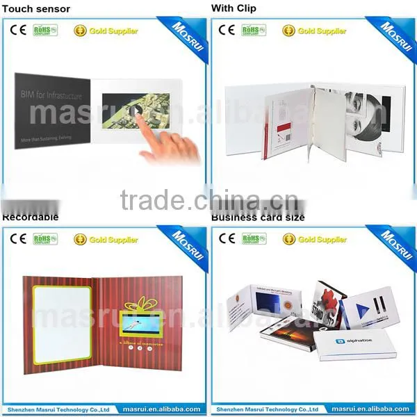 2015 New style video webkey card 5.0" video webkey / video greeting card