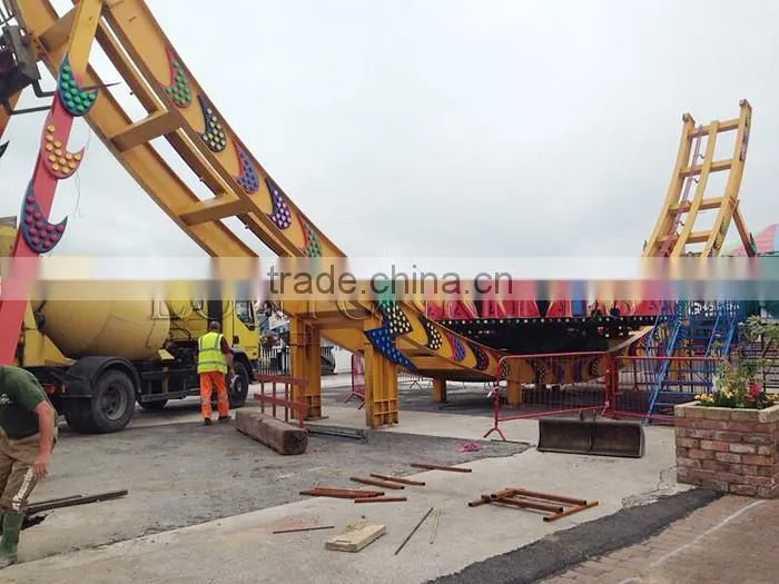 Entertainment UFO Equipment Thrill Track Cars Park Game Rides For Adult