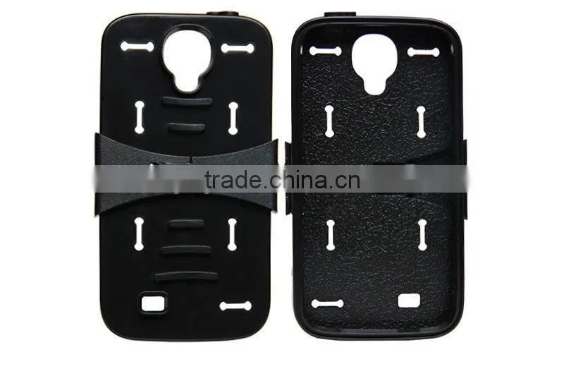 PC+Silicone mobile phone Case Kickstand For Samsung Galaxy S5 i9600