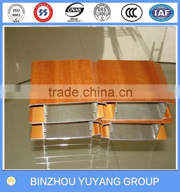 Wood-grain aluminium extrusin profile