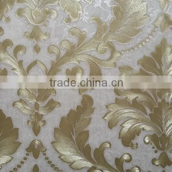 Classic latest italy design deep embossed wallpaper