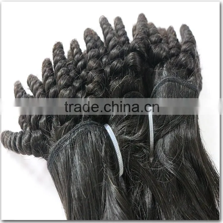 One donor unprocessed 100% virgin brazilian human hair, top kinly curly human hair braid in bundles