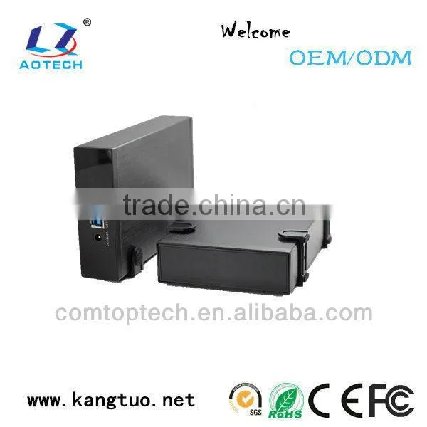 Full aluminum 3.5 inch hdd external enclosure 3tb