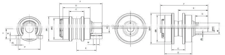 PC Carrier roller/top roller/upper roller