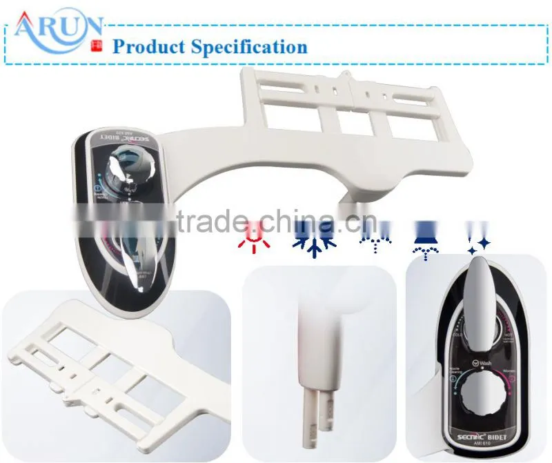 Non electronic toilet seat bio bidet