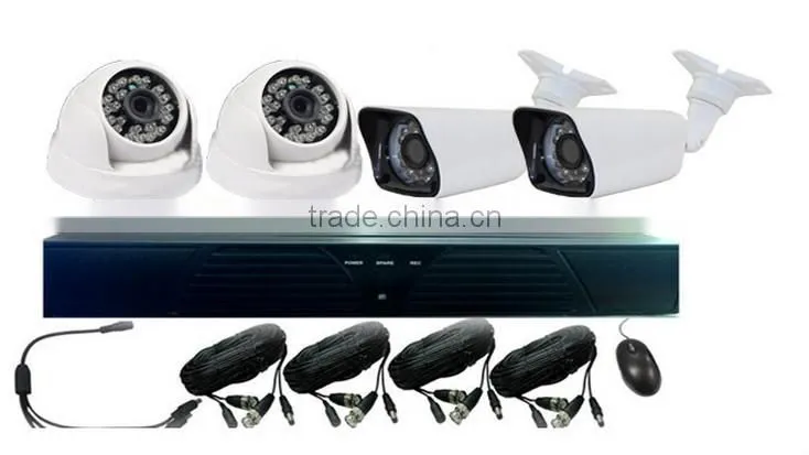 Hot ahd promotion video camera ahd camera kit used day night cctv camera 4ch HD 720p complete cctv system