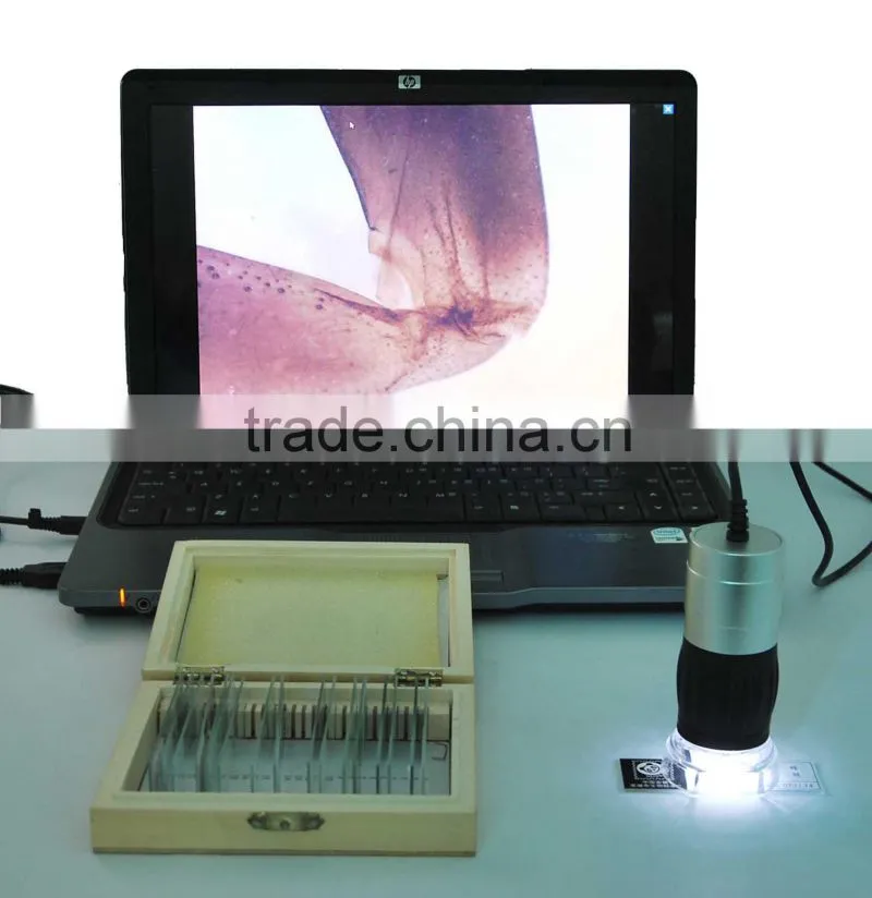 40X~240X 1.3MP MDA1300R portable USB microscope with reticl measurement function for education and research