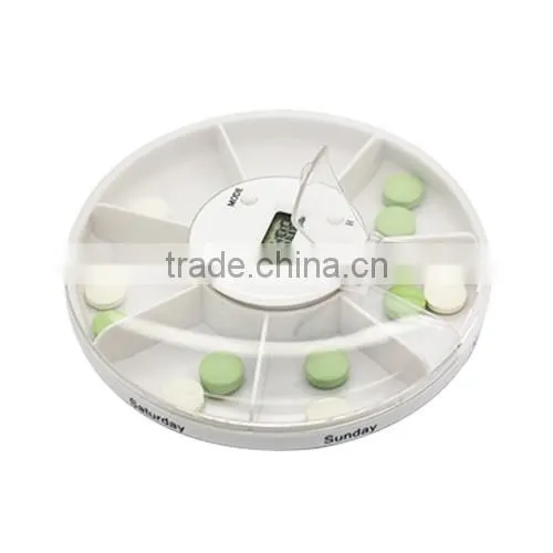TX2092B Digital 7-Compartments Pill Box Timer withTime & Alarm , Pill Box Timer