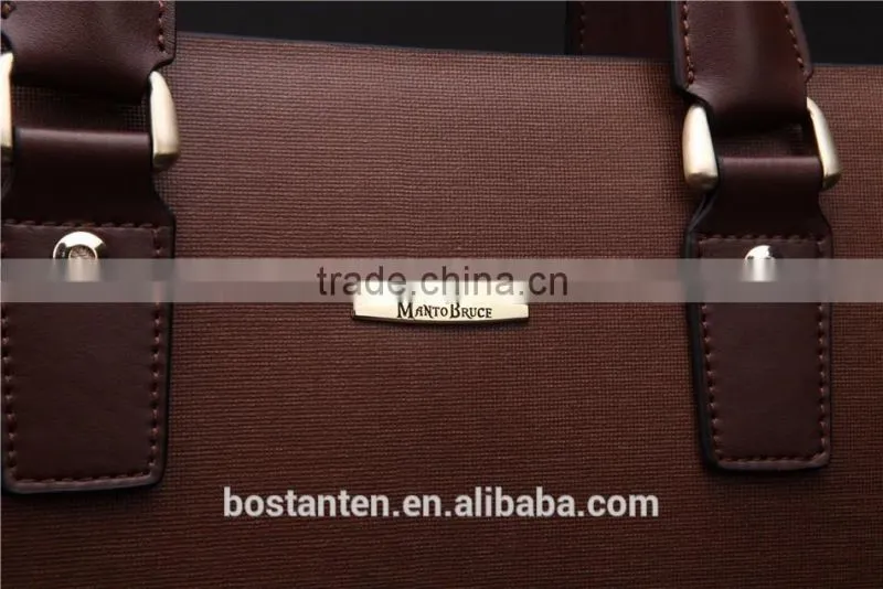 business brown leather men briefcase messenger hand bags fashion