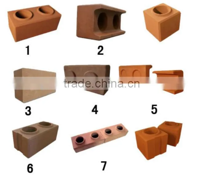 QTS1-20 dongyue hydraulic interlock soil clay brick making machine with diesel engine