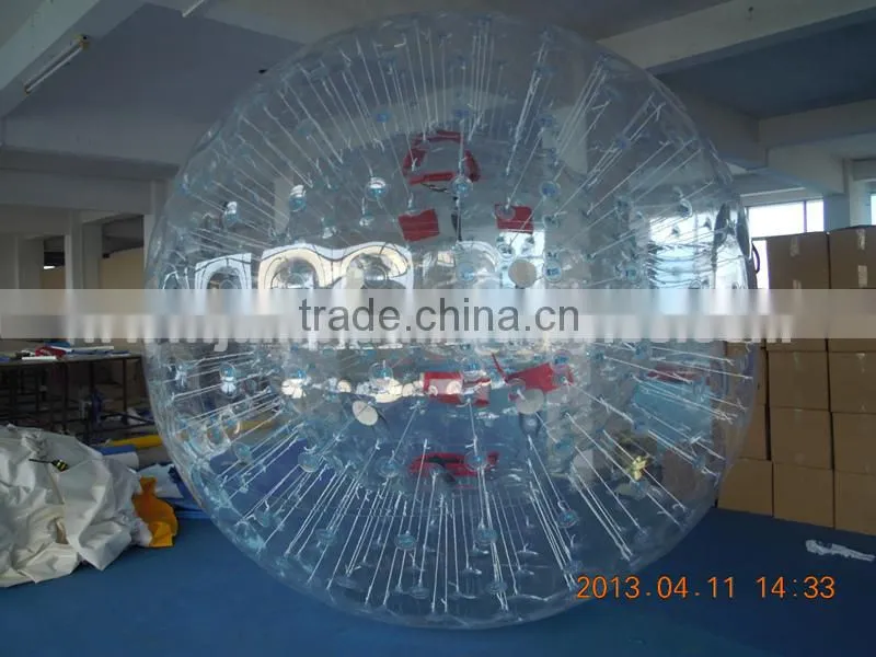 cheap 1.0mm PVC Zorb Ball,3 meter diameter Inflatable Zorb Ball for adults