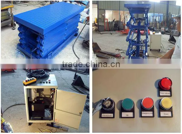 2000KG Stationary Hydraulic Scissor Lift Table Wiht Good Quality For Sale