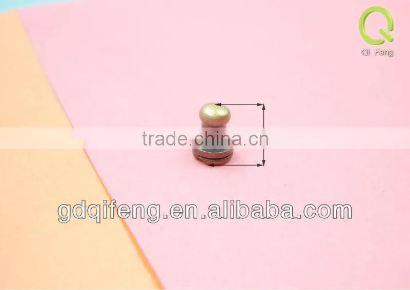 wheel for suitcase new design Decoration Handbag brass stud button 5mm