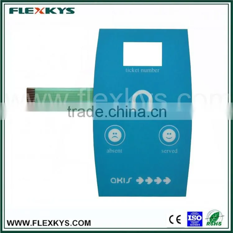 Multifunctional metal dome embossing key tactile feedback membrane keypad