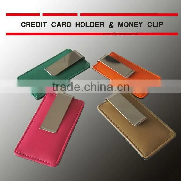 money clip & credit card holder for four colours.