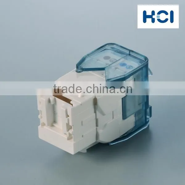 Network Solution Cat 6 UL 180Degree UTP RJ45 Connector Modular Keystone Jack