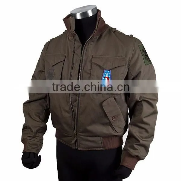 High Quality Bomber Jacket - New Custom made High quality Custom Coach Jackets, custom leather bomber jacket white/black