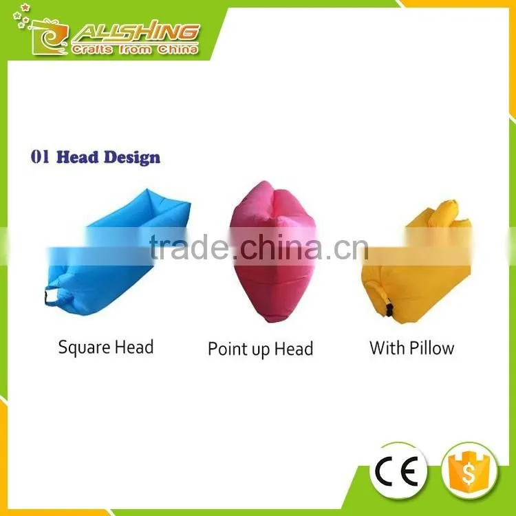 Wholesale Inflatable Lounger Outdoor or Indoor Air Sleep Sofa Couch Portable Furniture Waterproof Nylon Fabric Sleeping Compress