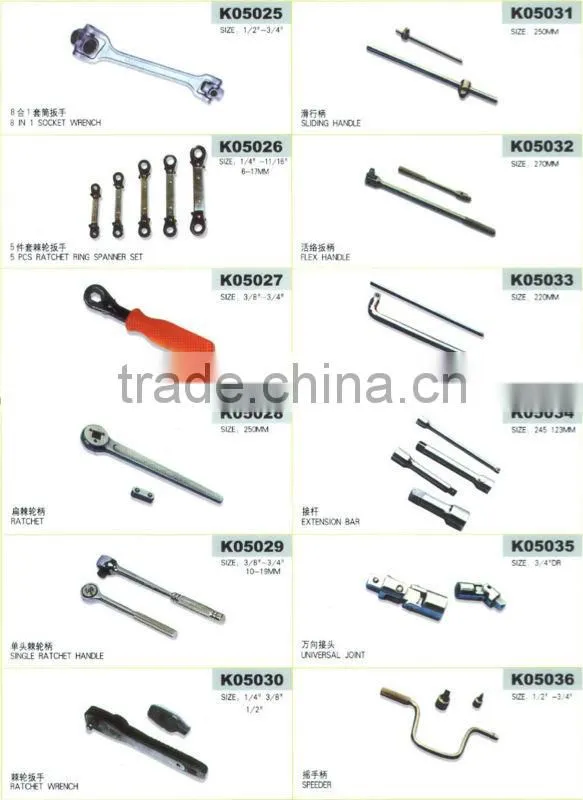 High quality Adjustable Spanner Wrench/ Y type or T type or L type wrench /pipe wrench/ multi-purpose wrench