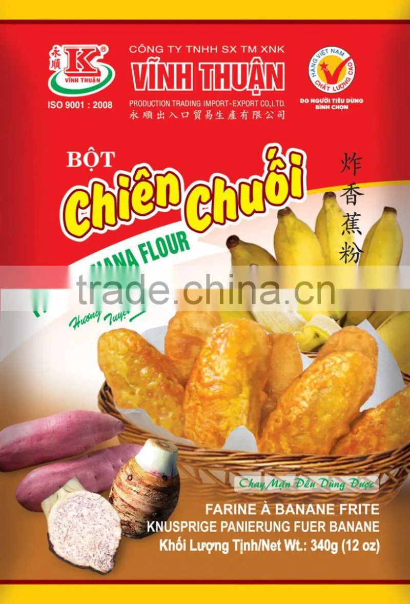 Fried banana flour