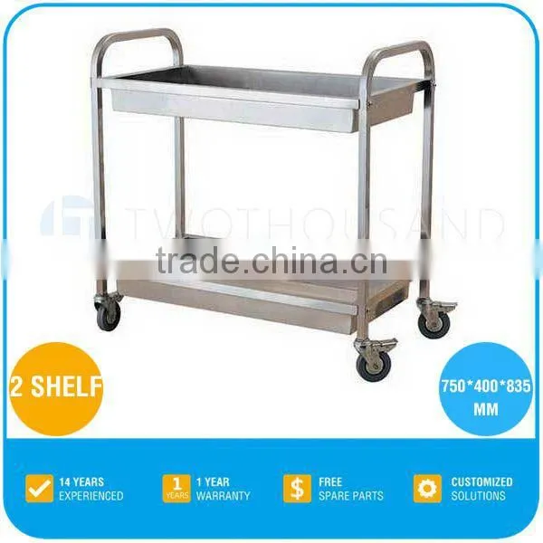 2017 TWOTHOUSAND Hot Cart TT-BU105C - Two Shelf Stainless Steel Sink Cart