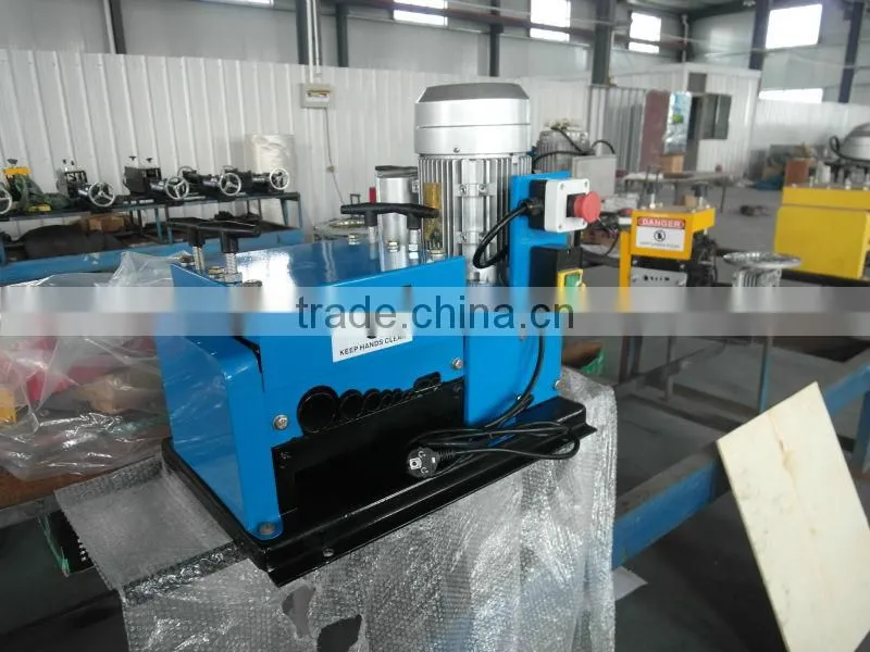 HW-009 Hot sale electric wire stripper machine /cable stripper machine and cable making equipment with CE1-42mm