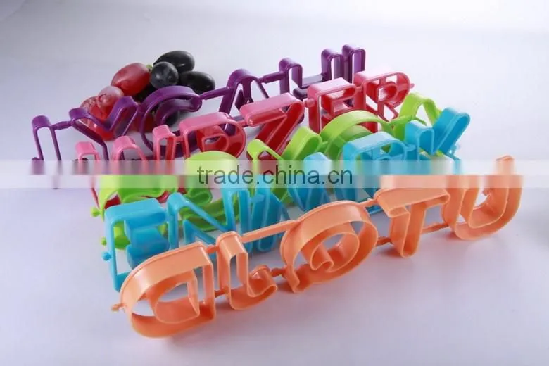 number plastic cookie cutters transparent sugar paste mold