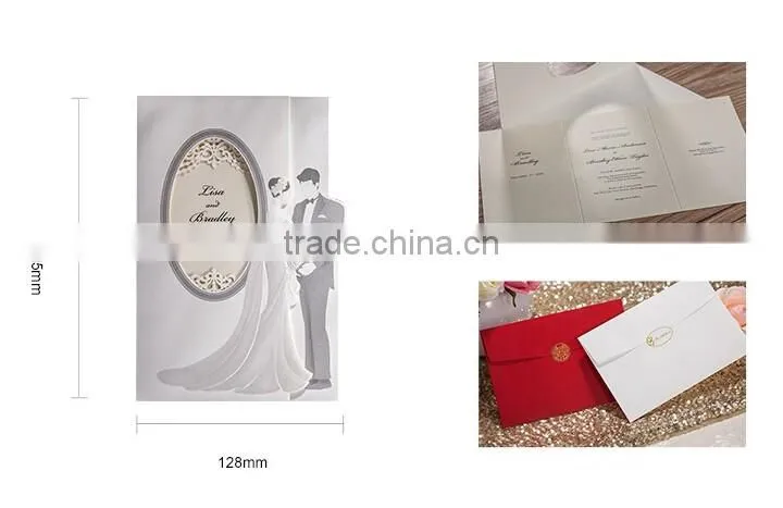 Bride and groom design wedding card