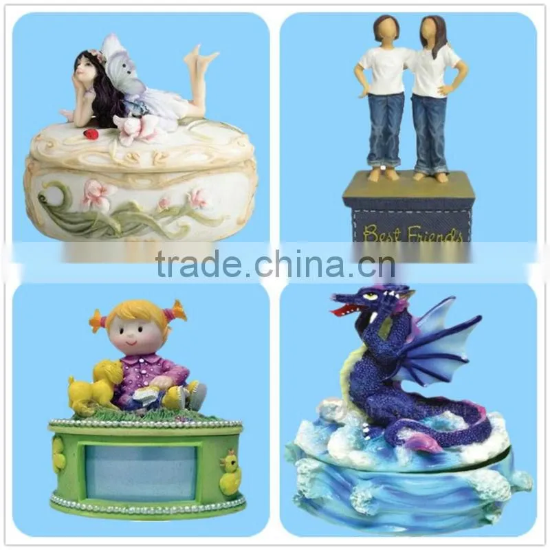 Resin Figurine Fairy Home Decor Gifts Jewel Trinket Box