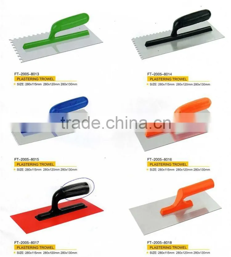 plastic finishing trowel / masonry trowel / bricklayer trowel